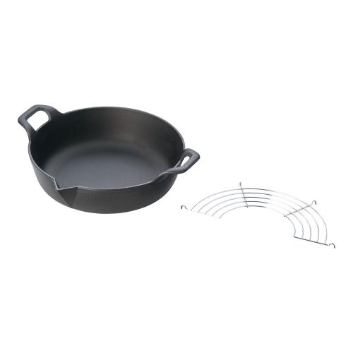 岩鋳 鉄 天ぷら鍋平底 25-102 27cm/業務用/新品/小物送料対象商品