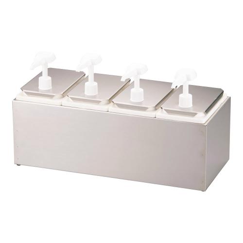 エコノミーポンプディスペンサー 4連 38504/御役目用/新品/貨物輸送無料 キッチン用品・食器・調理器具-その他