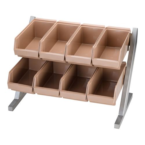 SA18-8コンパクトオーガナイザー 2段4列(8ヶ入)キャメル/業務用/新品/送料無料 21,206円