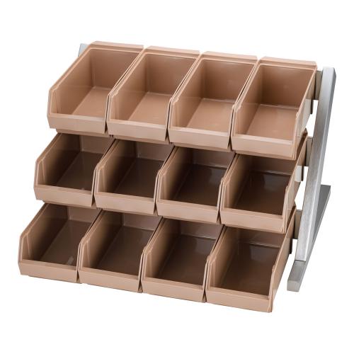 SA18-8デラックス オーガナイザー 3段4列(12ヶ入) キャメル/業務用/新品/送料無料 25,304円