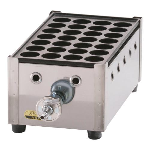 関西式たこ焼器(28穴) 1枚掛 12・13A/お役目用/新品小物貨物輸送客体商いもの
