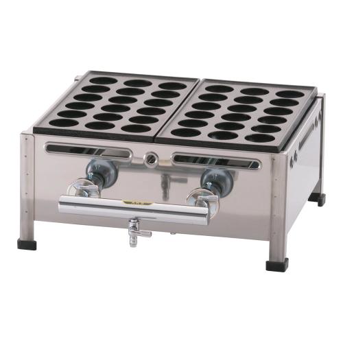 関西式たこ焼器(18穴) 2枚掛 13A/お勤め用/新品/貨物輸送無料 キッチン用品・食器・調理器具-その他