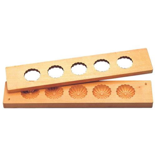 手彫物相型 五ツ取り (サクラ材)菊 /業務用/新品/送料無料