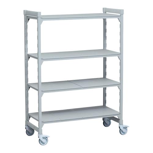 610ソリッド移動カムシェルビングセット 61× 61×H170cm 4段/業務用/新品/送料無料