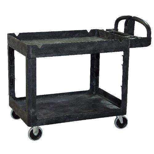 トラスト シェルフユーティリティーカート 2段 4041 ブラック/業務用/新品/送料無料