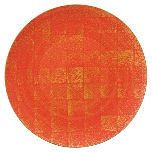 金彩市松28cm丸皿/業務用/新品/小物送料対象商品