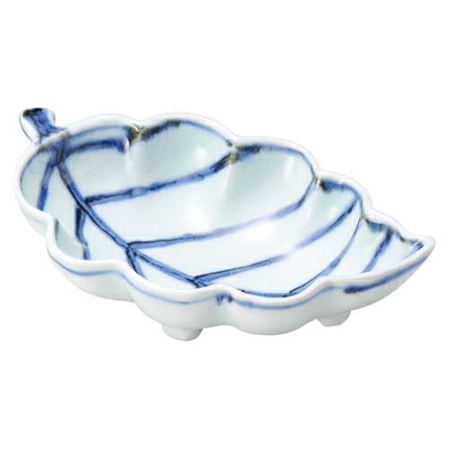 染付木の葉向付/業務用/新品/小物送料対象商品