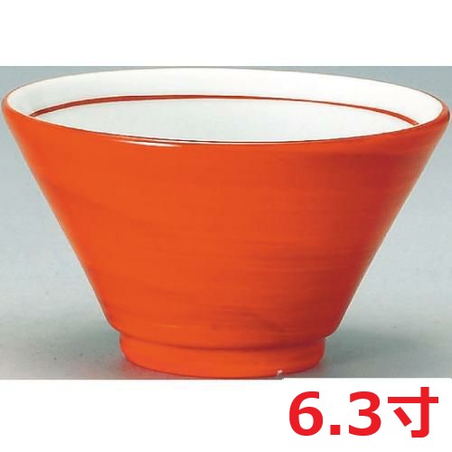 【切立深口6.3丼朱巻 10個入 】 /業務用/新品/小物送料対象商品|厨房機器と店舗用品 TENPOS