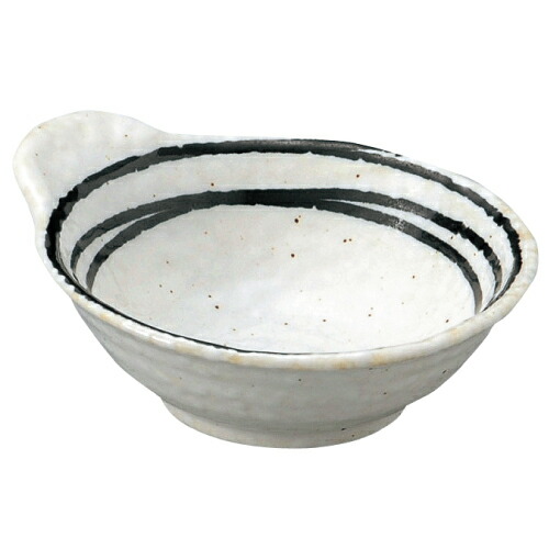 粉引黒ライン 石目広口呑水 呑水 業務用 新品 小物送料対象商品
