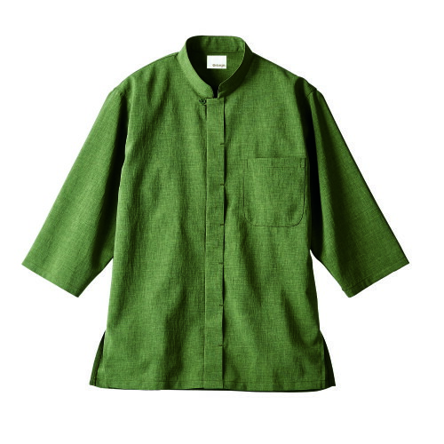 調理シャツ 兼用 ７分袖 OV2502-6 (オリーブ) /プロ用/新品/小物送料対象商品