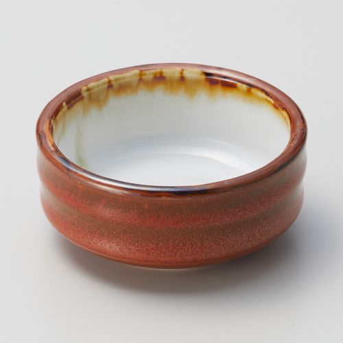 紅釉切立2.8鉢 φ8.5×3.7cm 021-338 (10個入) 030-239/業務用/新品/小物送料対象商品