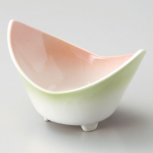 二色吹き二つ割小鉢小 12.2×8.6×7cm 070-128 (5個入) 076-129/業務用/新品/小物送料対象商品
