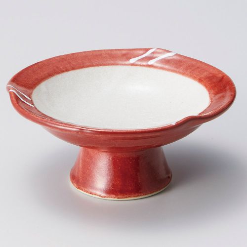朱巻一珍高台4.0皿 φ12.5×5.5cm 055-158 (5個入) 061-109/業務用/新品/小物送料対象商品