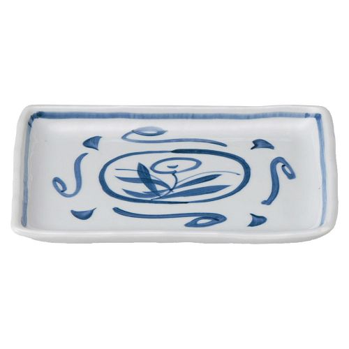 手描き唐草7.0長角皿(足なし) 20.5×14.2×2cm 150-308 (5個入) 148-209/業務用/新品/小物送料対象商品