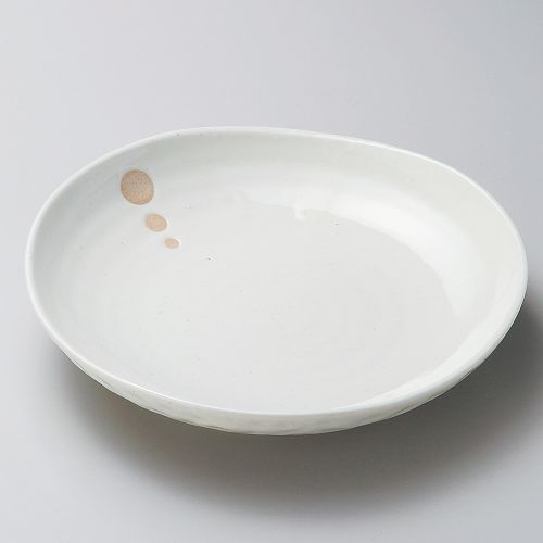 ドット白三角8.0皿 23×4cm 211-278 (10個入) 207-219/業務用/新品/小物送料対象商品