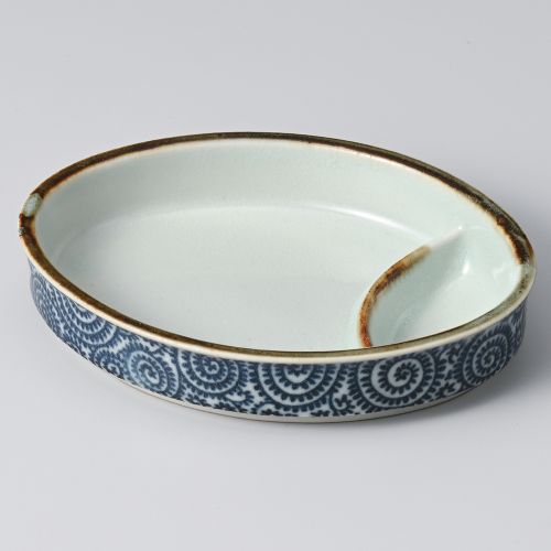 タコ唐草小判型仕切 18.8×14×3.8cm 152-078 (5個入) 150-119/業務用/新品/小物送料対象商品