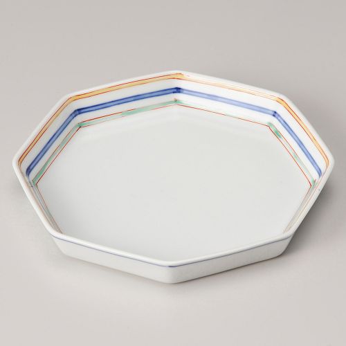 渕三色八角小皿 9.5×9.2×1.8cm 228-058 (5個入) 224-039/業務用/新品/小物送料対象商品