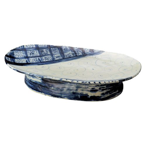安南七宝渦模様高台楕円盛込皿(手造り) 52×30×10cm 236-019/業務用/新品/送料無料|厨房機器と店舗用品 TENPOS