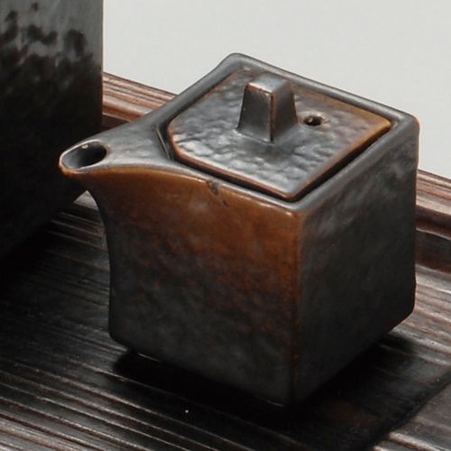 焼締四角汁次(ミニ) 6.3×4×5.5cm(50cc) 295-158 (5個入) 285-139/業務用/新品/小物送料対象商品