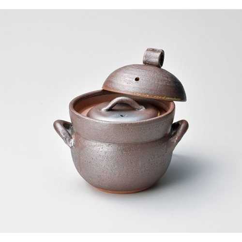 南蛮黒吹田の実鍋2合炊(中蓋付)/お役目用/新品/小物貨物輸送客体商いもの