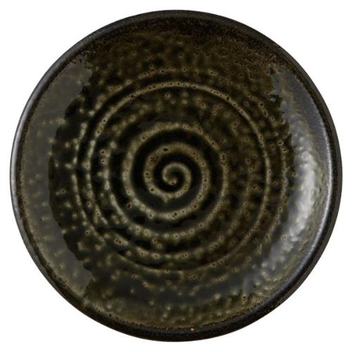 004-507 黒織部 7.0皿 φ22.8×2.6(cm)/10入り/業務用/新品/小物送料対象商品