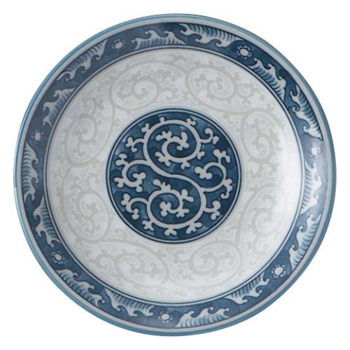 035-Q001 波唐草 4.0皿 φ12.9×2.2(cm)/10入り/業務用/新品/小物送料対象商品