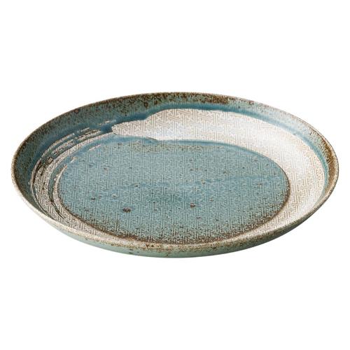 235-M004 さやどもえ錆あさぎ 7.0皿 φ21.6×2.9(cm)/10入り/業務用/新品/小物送料対象商品 6,614円