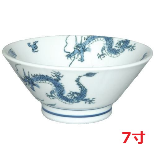 ラーメン丼 踊り竜青 切立高台7寸丼 10個入 業務用/新品/送料無料｜厨房機器と店舗用品 TENPOS