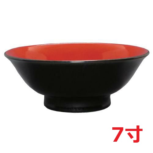 【ラーメン丼 柚子黒中赤 7寸反高台丼 10個入 】/業務用/新品/送料無料｜厨房機器と店舗用品 TENPOS