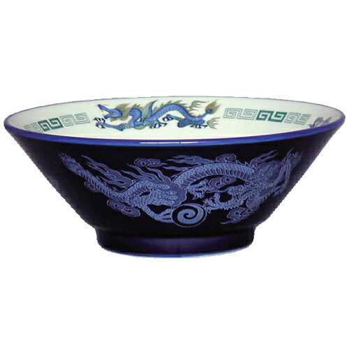 【ラーメン丼 ルリ白竜 切立6・3寸丼 10個入 】/業務用/新品/小物送料対象商品|厨房機器と店舗用品 TENPOS