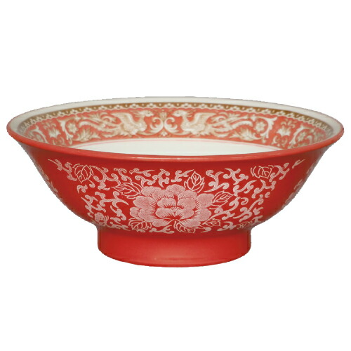 【ラーメン丼 紅鳳凰 6.5寸反高さ丼 10個入 】お役目用/新品/貨物輸送無料