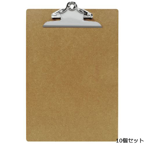 【10セット】金具クリップメニュー(A4) CLIPME-1/茶 /業務用/新品/小物送料対象商品