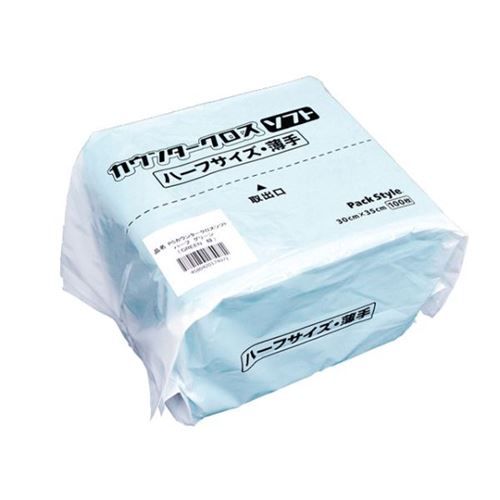 ふきん・クロス PS カウンター クロスソフト ハーフサイズ 薄手ブルー パックスタイル(2400個入)/業務用/新品/小物送料対象商品