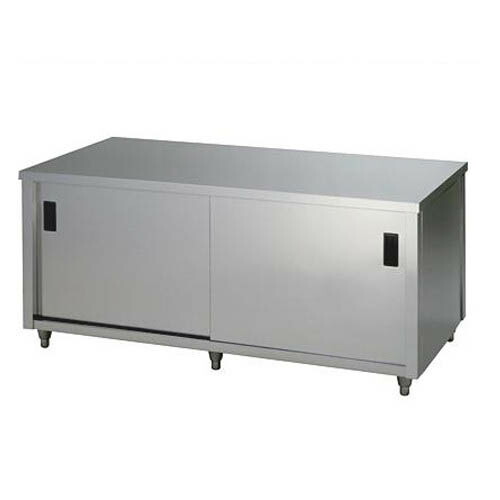 ACW-1500L【東製作所】調理台 両面引違戸 幅1500×奥行900×高さ800mm【業務用/新品/送料別】