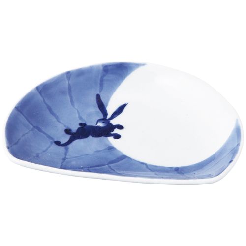 楽天市場】漆器 半月銘々皿 月見うさぎの柄 : 古澤仙壽堂 楽天市場店