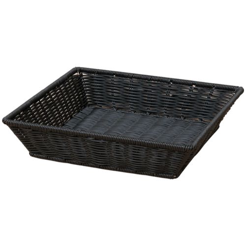 PP長角バスケット2/3ブラック(浅)/業務用/新品/小物送料対象商品 4,689円