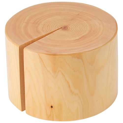 桧丸太んぼう見せびらかす台(大)H15糎/お役目用/新品/貨物輸送無料