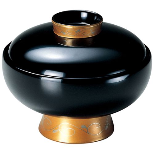 利久椀 黒高台金唐草/業務用/新品/小物送料対象商品|厨房機器と店舗用品 TENPOS