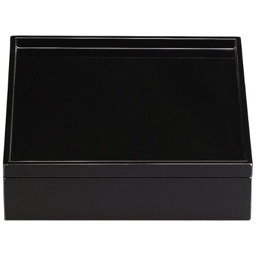 木製8.5寸盆印籠松花堂黒千筋(親)/業務用/新品/小物送料対象商品