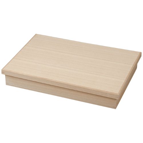 尺3寸木製長手松花堂(楢)蓋/お役目用/新品/小物貨物輸送客体商いもの