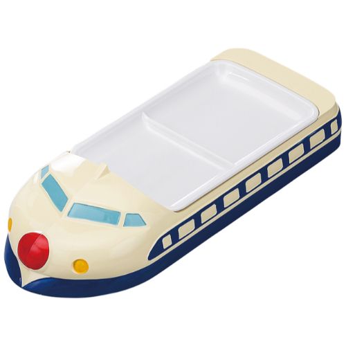 お子さん新幹線夕めし皿青色/お勤め用/新品/小物貨物輸送客体商いもの キッチン用品・食器・調理器具-キッズ用食器-皿・プレート