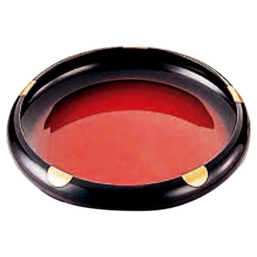 尺1寿冠鉢 日月朱黒ぼかし毘沙門天塗/業務用/新品/小物送料対象商品