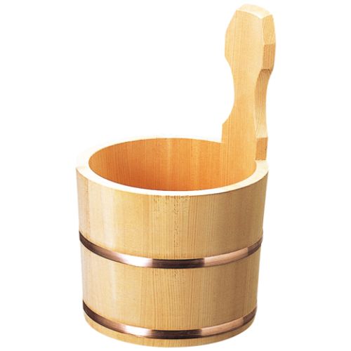 木製 片手湯桶 さわら銅タガ(12404)/業務用/新品/小物送料対象商品