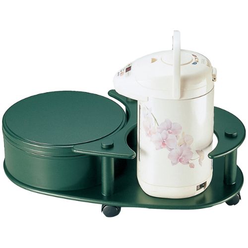 オーバルポットワゴン グリーンタタキ/御勤め用/新品/貨物輸送無料