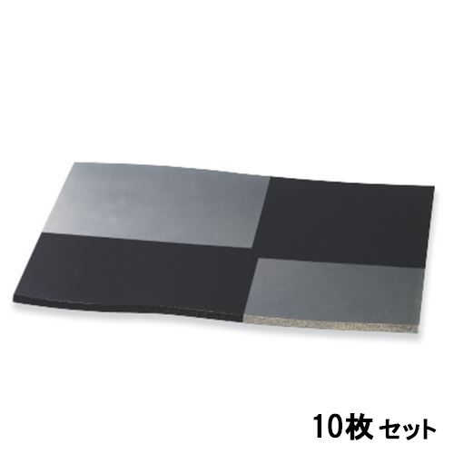 【10書き割り】懐石乱調つや消し黒銀市松尺4 /お役目用/新品/貨物輸送無料