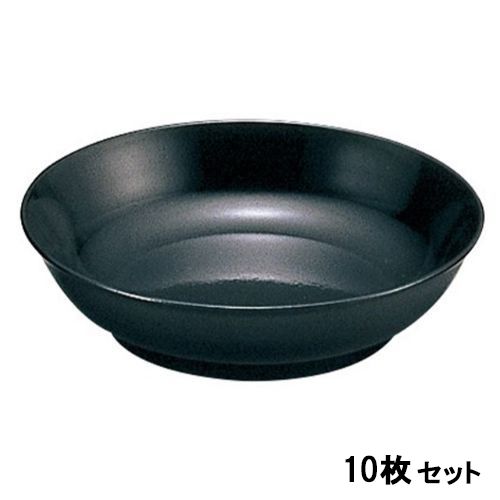 【10セット】4.2寸木皿 黒2度塗 /業務用/新品/小物送料対象商品