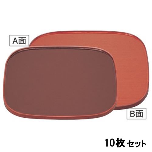 【10書き割り】御盆 くつわ両面盆溜布目/朱布目 /御勤め用/新品/貨物輸送無料