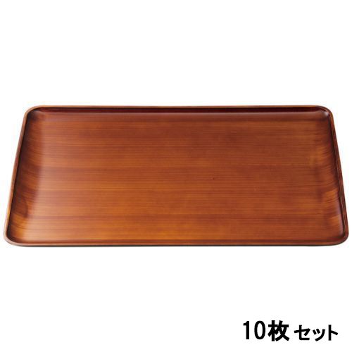 【10セット】尺4スレンダートレーチーク木目弱SL /業務用/新品/送料無料|厨房機器と店舗用品 TENPOS