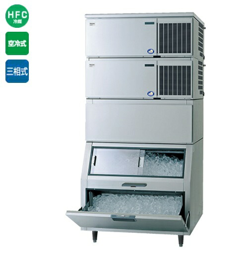 SIM-AS480NS-HFB4【パナソニック】キューブアイス製氷機 48kg【セル方式】スタックオンタイプ(スモール) 幅1087&times;奥行862&times;高さ2274mm 三相200V【業務用/新品】【送料無料】｜厨房機器と店舗用品 TENPOS