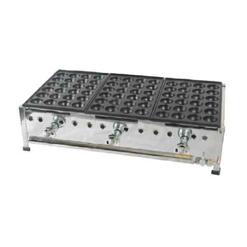 244SH【たこ焼き器 24穴/鉄鋳物 4連】 【業務用】【新品】【送料別途見積】【保証なし】